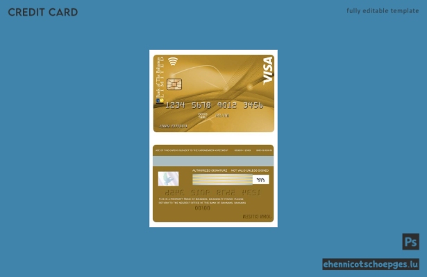 Beispielvorschau der Bahamas Bank of Bahamas VISA Gold Card mit BOB My Rewards